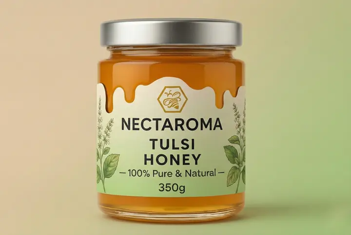 Nectaroma Tulsi honey, 350g jar