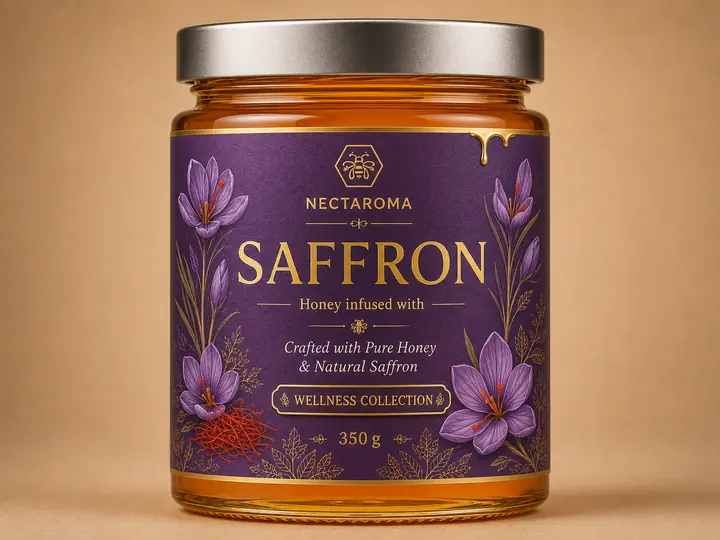 Nectaroma Saffron honey, 350g jar