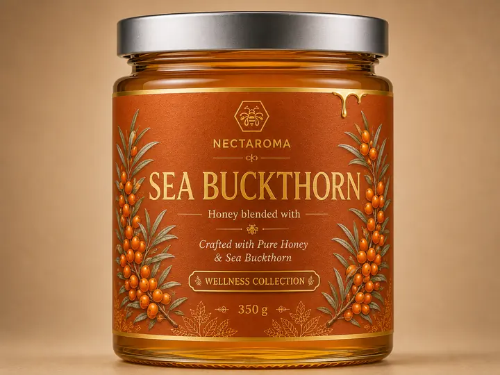 Nectaroma Sea Buckthorn honey, 350g jar