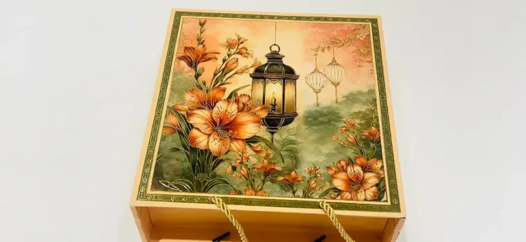 MDF box — Lamp design shown